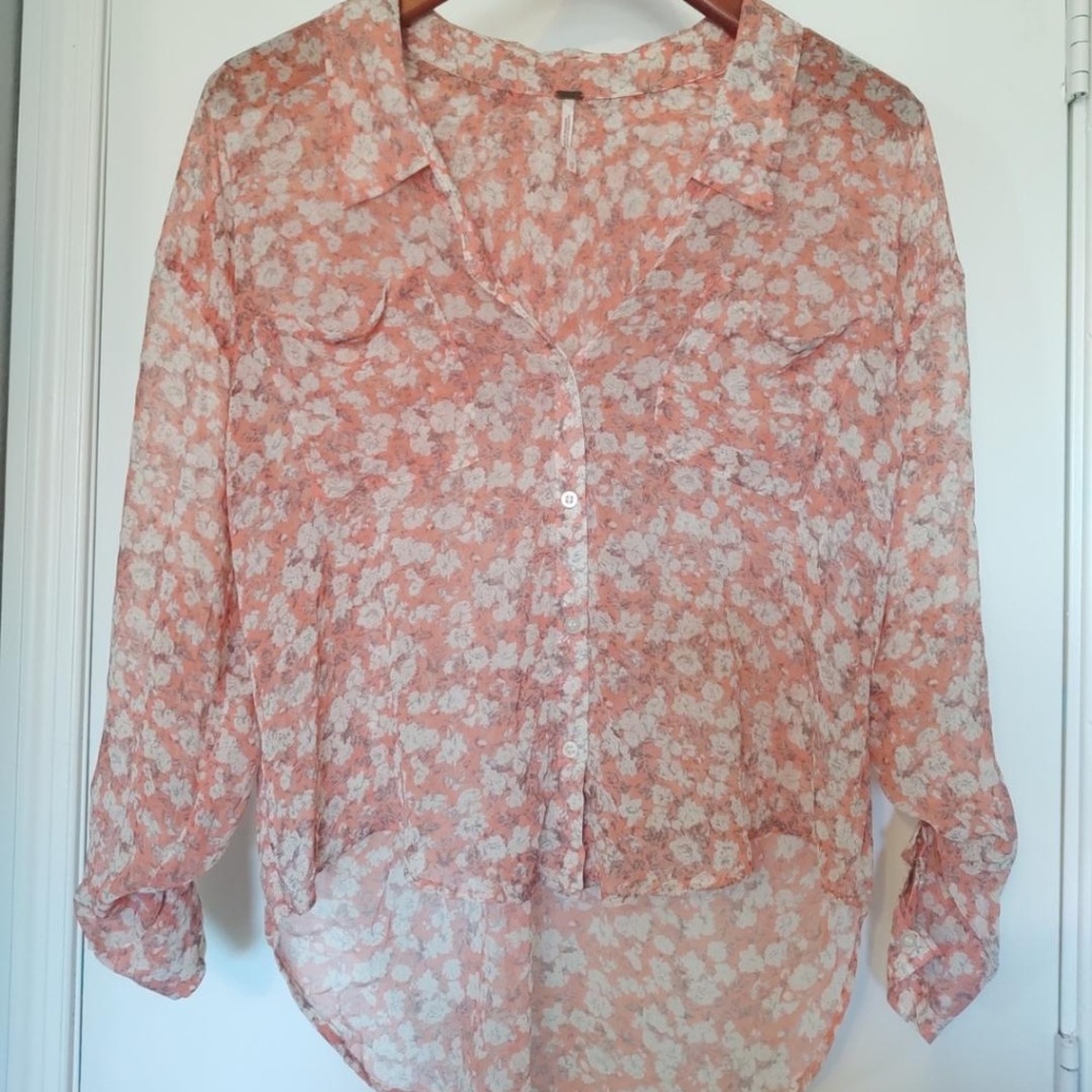 FREE PEOPLE Floral Blouse